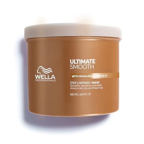 Wella Professionals ULTIMATE SMOOTH Intense Mask with Deep Nourishment | Treatment for Dry, Frizzy Hair | Smooths & Adds a Silky Shine | With Squalane & Omega 9 | Color Safe