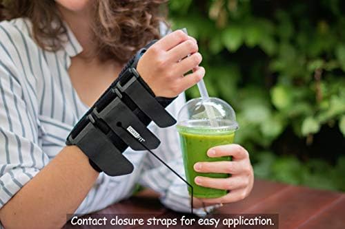 Ossur Formfit Thumb Spica Brace for DeQuervain’s Tendonitis, Arthritis and Gamekeeper’s Thumb | Features Removable Aluminium Stays & Contact Closure Straps | Breathable Material | (Left, X-Small)