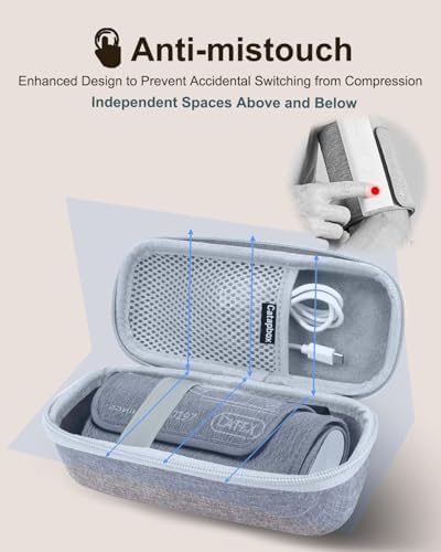 Hard Carrying Case for Withings BPM Connect Blood Pressure Monitor, Travel Storage Case for Withings BPM Connect BP Monitor, Case Only (Grey)