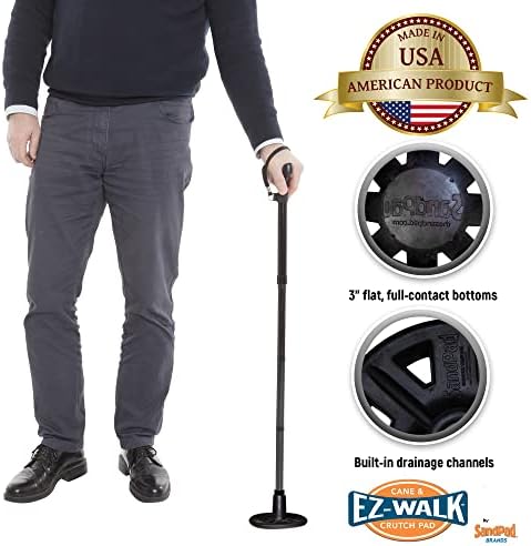 EZ-Walk/SandPad LandPad All Terrain Stabilizer Cane Tips (Single Pack) Made in The USA