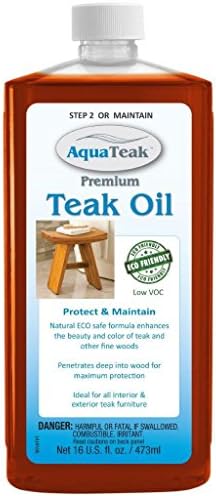AquaTeak The Original 36" Spa Teak Shower Bench with Shelf & AquaTeak Two-Step Care Kit