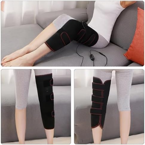 Heated Leg Warmer, Electric Heating Pad for Thigh & Knee & Calf Therapy Heated Knee Brace Calf Warmer for Better Circulation, Pain Relief, Adjustable Size