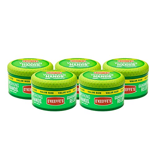 O'Keeffe's K0680001-5 Working Hands Hand Cream in Jar (5 Pack), 6.8 oz