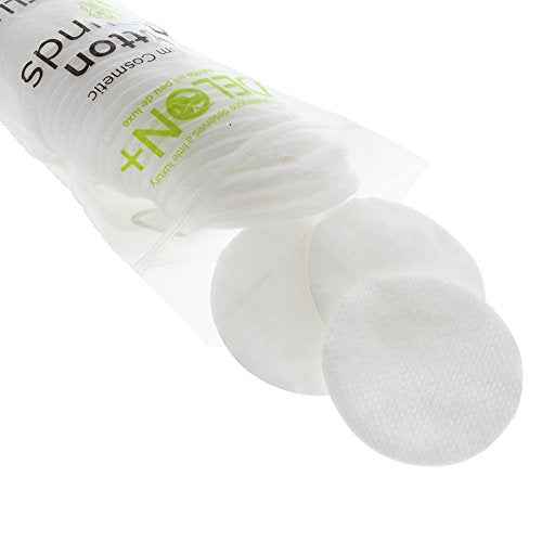 Delon Premium Dual-Sided Cotton Rounds, 100 Count (Pack of 1) ? Lint-Free, Hypoallergenic, 100% Cotton Pads for Makeup, Skincare & Nails ? Made in Canada