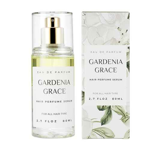 Hair Perfume for Women, Summer Lightweight Long Lasting Fragrance Mist - 3:7 Hydrating Serum Alcohol Free Formula, Argan Oil Scented Hair Spray with Keratin & Elastin (Gardenia Grace) 2.7 fl oz