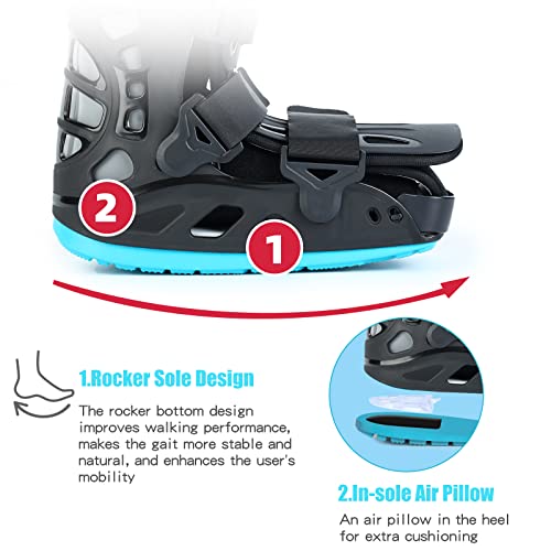 Inflatable Walker Boot, Air Cam Walker Fracture Boot, Short Walker Brace Walking Boot Orthopaedic Boot L4360 (Small)