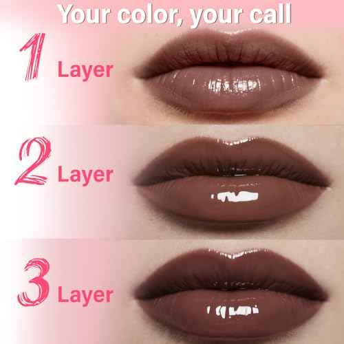 Lip Stain - Lip Stain Peel Off | Waterproof, Transfer-Resistant, Smudge-Proof | Precise Application, One-Peel Finish | Long Lasting Lip Liner Stain for All-Day Color Hold£¨dark brown£©