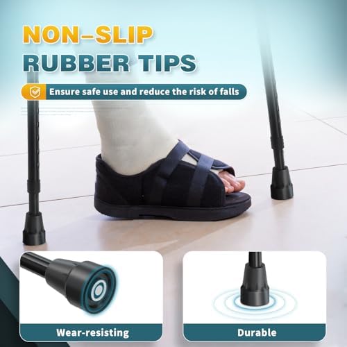 BeneCane Forearm Canes Lightweight Arm Crutch Adjustable Ergonomic Comfortable on Wrist Non Skid Rubber Tips