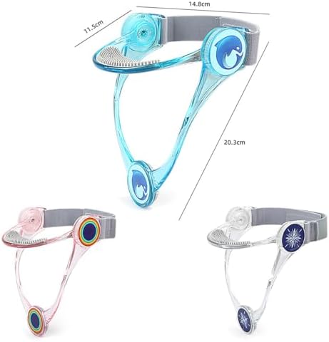 Adjustable Neck Support, Neck Brace Cervical Collar, Portable Neck Traction Device Neck Stretcher Forward Head Neck Posture Corrector for Women and Men Cervical Spine Pressure Relief (Blue)