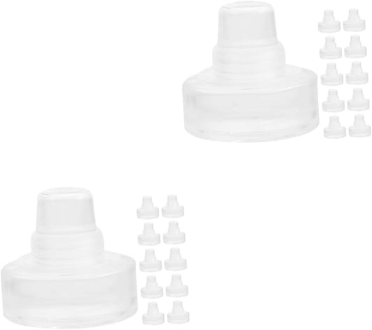 MAGICLULU 24pcs Shaped Glass Wine Stoppers Reusable Beverage Sealers for Bottles Leakproof Design Preserves Freshness for Wine and Beer Storage