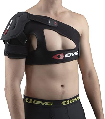 EVS SPORTS SB04 Shoulder Brace | Adjustable Compression with X-Strap Stabilizer for Injury Support