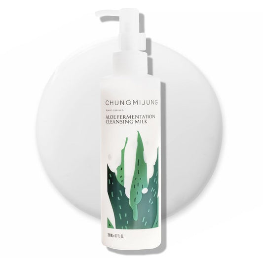 ChungMiJung Aloe Fermentation Cleansing Milk, Hydrating Makeup Remover with Organic Aloe & Rice, Creamy Cleanser for Dry, Sensitive Skin, Supports Skin Barrier, Korean Skincare, 6.76 fl oz (200ml)