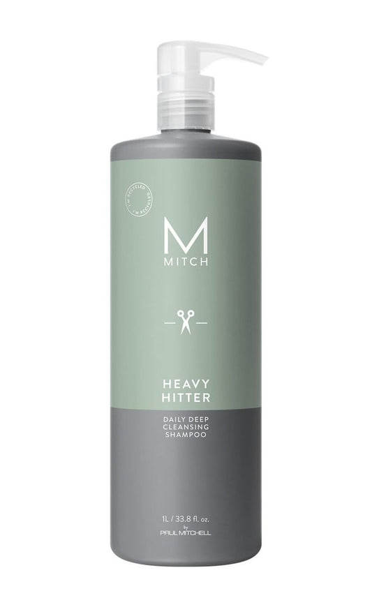 MITCH by Paul Mitchell Heavy Hitter Daily Deep Cleansing Shampoo for Men, For All Hair Types, 33.8 fl. oz.