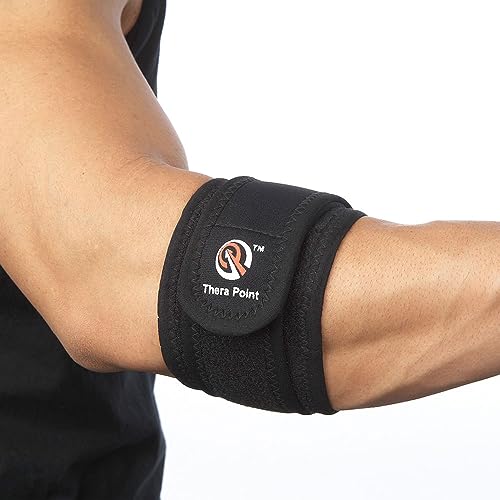 Elbow Brace Support Strap, Tennis Elbow and Golfer’s Elbow Relief, Compression Band for Sports Injury Recovery (Large/X-Large 10" - 12")