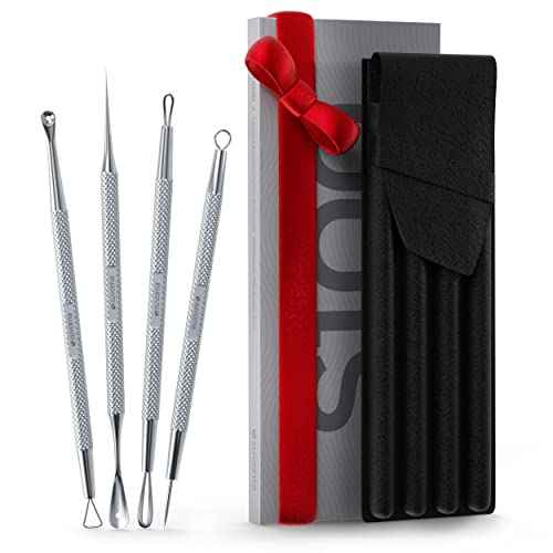 Suvorna Pimple Popper Tool Kit | Milia Remover | Lancets for Facial Extraction | White head Extractor Tool for Face | Comedone Extractor | Blackhead Remover tool | Acne Needle Tool & Cyst Removal Tool
