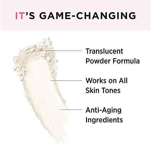 IT Cosmetics Bye Bye Pores ? Poreless Finish Loose Setting Powder Makeup ? Translucent Blurring Powder for All Skin Tones ? Face Powder with Peptides, Silk, Collagen & Antioxidants ? 0.23 oz
