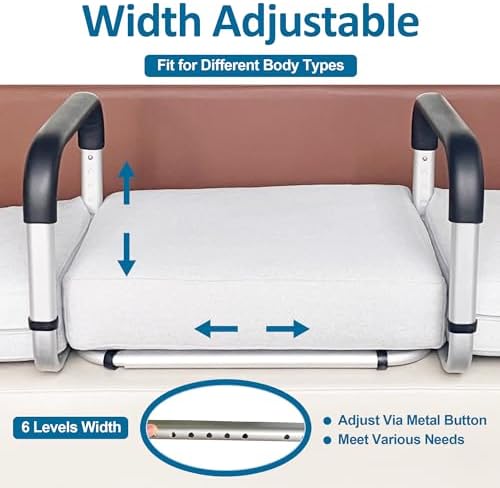Chair Lift Assist Devices for Seniors Elderly, Minimum Width 21.25 Inches, Adjustable Couch Cane Stand Up Assist Mobility Aid Aluminum Sofa Stand Assist Chair Lift Assist Handle for Patients Disabled