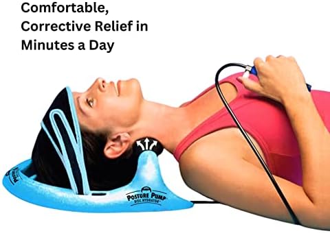 Posture Pump® Neck Exercising Cervical Spine Hydrator Pump | Relieves Neck Pain Stiffness | Neck Pain Relief Posture Control (Single Air Cell Model 1100-S)