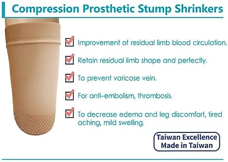 Prosthetic Stump Shrinkers–Above Knee, 35cm, Compression, Amputee Socks, 20-30, Daily use, Taiwan Excellence S