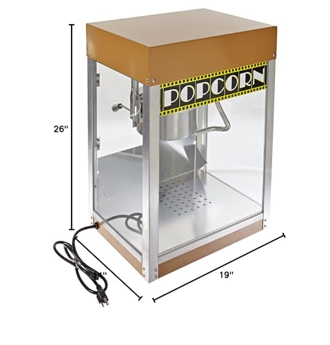 Benchmark 11048 Hollywood Premiere Popcorn Machine, 120V, 930W, 7.8A, 4 oz Popper