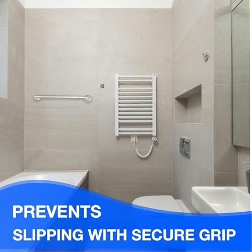 42' Knurled Grip Stainless Steel Grab Bars for Seniors, Handicap & Elderly - Holds Up to 400lbs, Suitable for Bathtubs & Showers