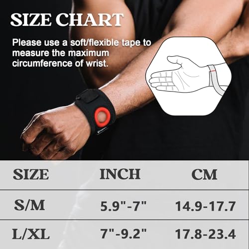 TFCC Wrist Brace Ulnar Wrist Brace with Compression Rring Pad for Ulnar Sided Wrist Pain, TFCC Tear, Repetitive Wrist Use Injury, DRUJ Instability (L/XL)