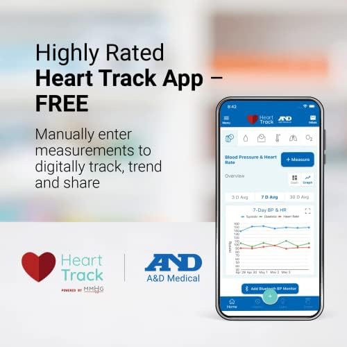 A&D Medical Wrist Blood Pressure Monitor for Home Use - UB-525, BP Adjustable Cuff (5.3-8.5"/13.5-21.5 cm) One Button Operation, 60 Reading Memory, 2 AAA Batteries