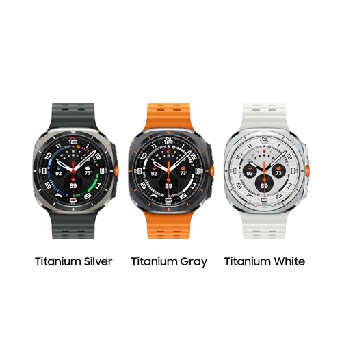 Samsung Galaxy Watch Ultra (2024) 47mm LTE AI Smartwatch w/Energy Score, Wellness Tips, Heart Rate Tracking, Sleep Monitor, Fitness Tracker, GPS, Titanium White [US Version, 1Yr Manufacturer Warranty]