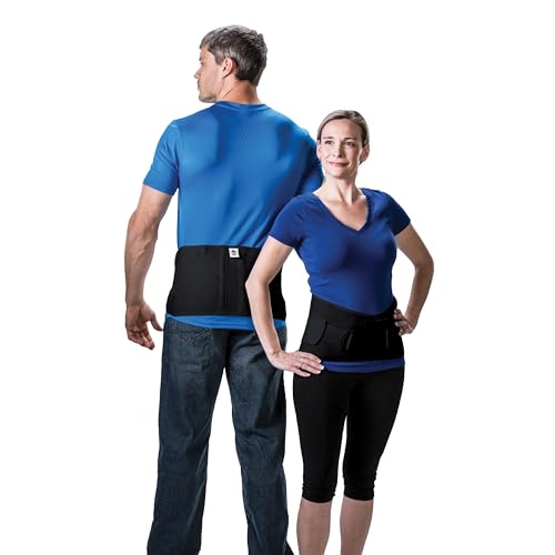 Core Products Corfit LS Lumbar Support Adjustable Back Brace for Pain Relief, Men/Women - Black, XXXLarge