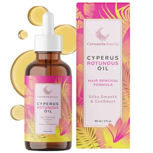 Cyperus Rotundus Oil - 60ml Natural Cyperus Rotundus Oil For Hair Removal, Moisturizing & Soothing Cyperus Oil For Reducing Body Hair Growth, Hair Removal Oil Ideal for All Skin Types