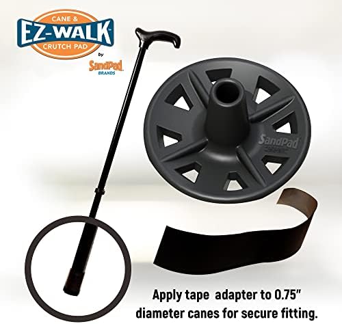 EZ-Walk/SandPad LandPad All Terrain Stabilizer Cane Tips (Single Pack) Made in The USA
