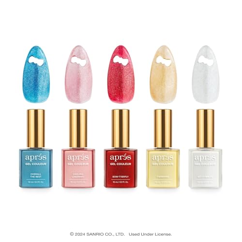 APR?S x Hello Kitty¢ç Cat Eye Gel Color Magnetic Gel Nail Polish, Set of 5 10ml