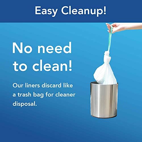 Cleanis CareBag Anti-Odor Toilet Bowl Liners with Absorbent Pad – Leak-Resistant, Universal Fit for Indoor/Outdoor Toilets – Odor-Eliminating – Converts Toilet to Dry Use, 20 Count