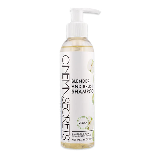 Cinema Secrets Vegan Makeup Brush Cleaner - Sponge & Makeup Brush Shampoo for Deep Cleansing - Removes Build-Up & Stains - Gentle & Cruelty-Free Beauty Tools Accessories (6 oz)