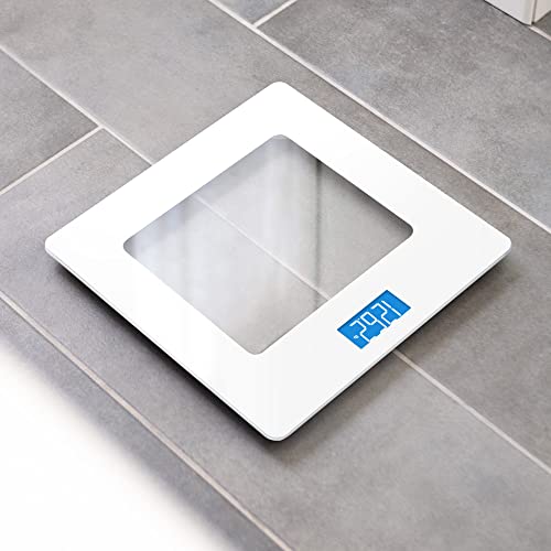 Greater Goods Digital Weight Scale, Accurate, Non-Slip, and Scratch Resistant Bathroom Scale (White)