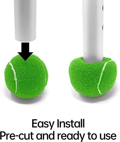 Magicorange 12 PCS Precut Tennis Balls for Walker/Furniture Legs Floor Protection, Heavy Duty Long Lasting Felt Pad Glide Coverings (Dark Blue)