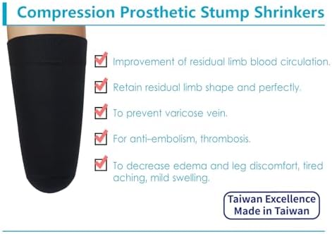 Prosthetic Stump Shrinkers–Above Knee, 35cm, Compression, Amputee Socks, 20-30, Daily use, Taiwan Excellence S
