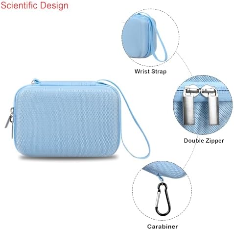 Elonbo Carrying Case for OMRON Evolv Bluetooth Wireless Upper Arm Blood Pressure Monitor, OMRON Evolv BP7000 Portable One-Piece BP Monitor Storage Holder, Blue