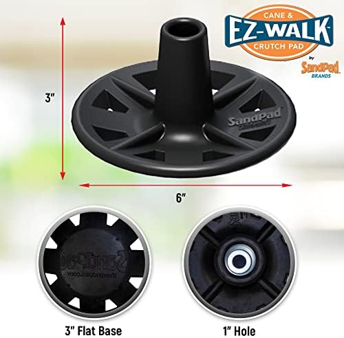 EZ-Walk/SandPad LandPad All Terrain Stabilizer Cane Tips (Single Pack) Made in The USA