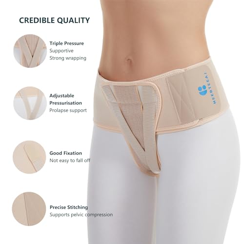 Pelvic Support Belt Uterus Support Belt Women's Brace for Treating Dropped Bladder, Uterine Prolapse, Vulvar Varicosities, Postpartum and Symphysis Pubis Dysfunction