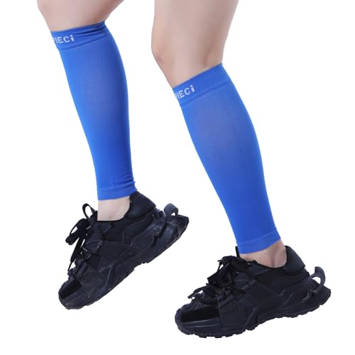 15-20mmHg 1Pair Men and Women Wide Calf Sleeve Brace Compression Socks for Leg Support, Pain Relief