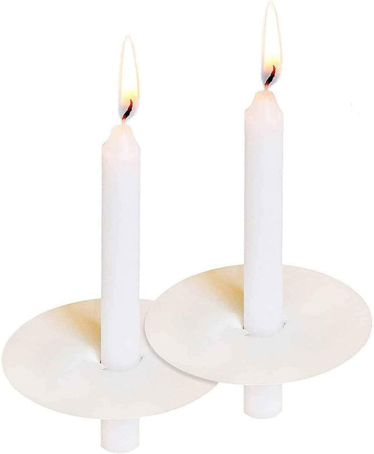 150 Packs Unscented White No Smoke ChurchCandles with Drip Protectors for Devotionalcandlelight Vigil Service.