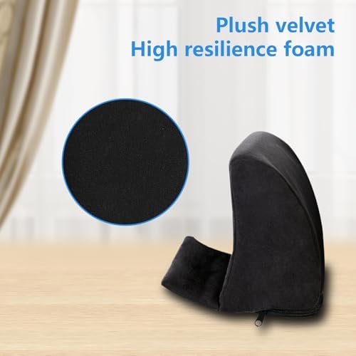 Lateral Support for Wheelchair Lateral Support Cushion with Adjustable Side Panels for Wheelchairs,Wheelchair Stabilizer Attachment Chair Side Pads,Lateral Foam Wedge for Elderly (Black)