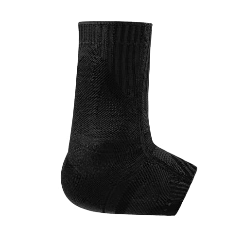 Bauerfeind Sports Achilles Support - Relieves the achilles tendon while running, jumping, and moving - All Black, Large