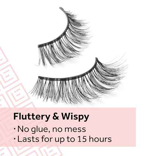 Eylure Pre-Glued Wispy Light Texture Eyelashes, No.117, Twin Pack