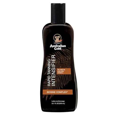 Australian Gold Rapid Tanning Intensifier Lotion, 8.5 Fl Oz | With Tea Tree Oil and Aloe Vera | Vitamin E