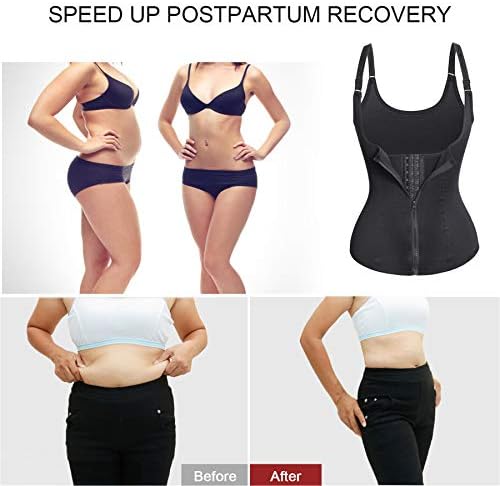 URSEXYLY Maternity Support Belt Postpartum Waist Trainer Shapewear Recovery Waist Cincher Black