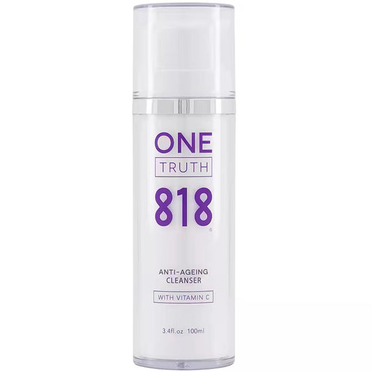 One Truth 818 Anti-Aging Cleanser - Gentle, Non-irritating Organic Barrier Protecting Face Wash, Brightening with Vitamin C & Antioxidants |
