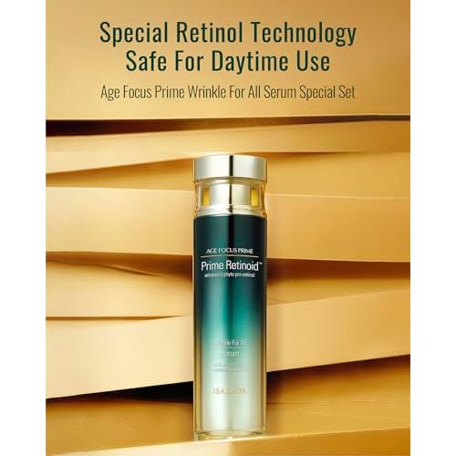 ISA KNOX Age Focus Prime Wrinkle For All (4.9fl oz) - Plant-Based Korean Skin Care Solution for Skin Elasticity & Moisturization by LG Beauty. Daytime Retinol.