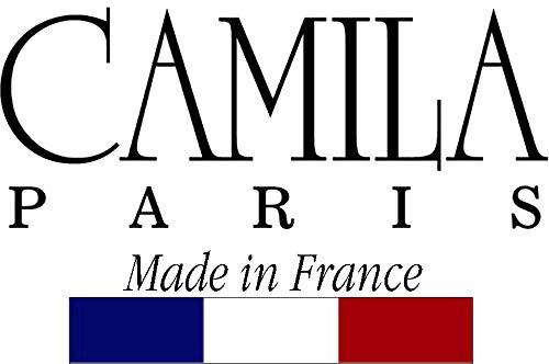 Camila Paris AD66S French Side Comb Large Curved Tortoiseshell Crystals Hair Combs for Women Fine Hair, Strong Hold Hair Comb for Women Bun Chignon Up-Do Styling Girls Hair Accessories, Made in France